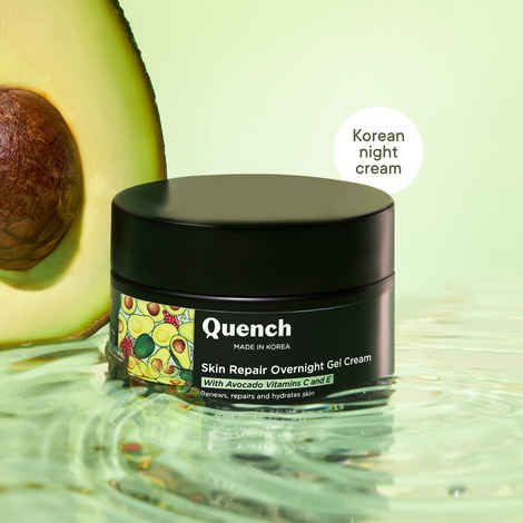 Quench Botanics Avocado Skin Repairing Night Cream (Sleeping Mask) With Vitamin B5 - 50 ml