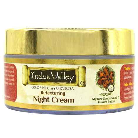 Buy Indus Valley Retexturing Night Cream - With Sandalwood and Kokum Butter (50 ml) - Purplle