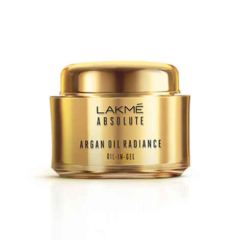 Lakme Absolute Argan Oil Radiance Oil-In Gel with Antioxidants, Argan Oil, Superior Nourishment, 50 gm