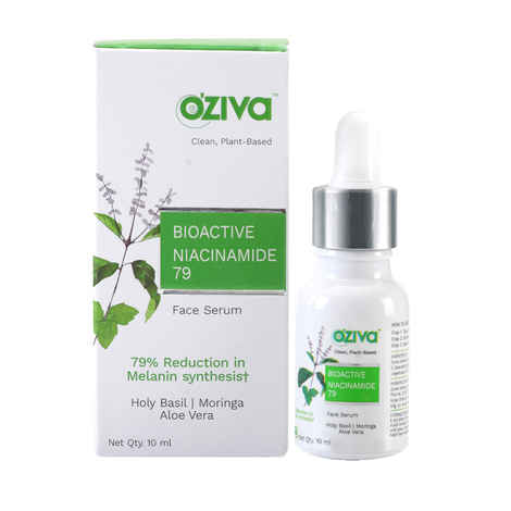 Buy OZiva Bioactive Niacinamide79 Face Serum for 79% Reduction In Melanin Synthesist, 10 ml - Purplle