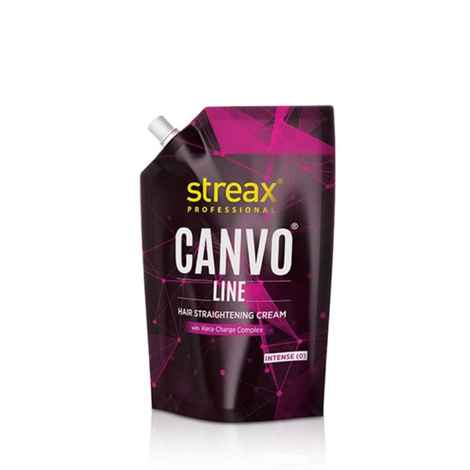 Buy Streax Professional Canvoline Hair Straightening cream Intense (500 gm) - Purplle