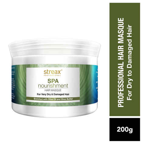 Streax Professional Spa Nourishment Hair Masque WIth Olive & Shea Butter (200 gm)
