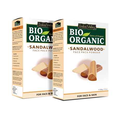 Buy Indus Valley Bio Organic Sandalwood Powder (Chandan powder) for Face Pack & Skin Care (400 g) - Purplle
