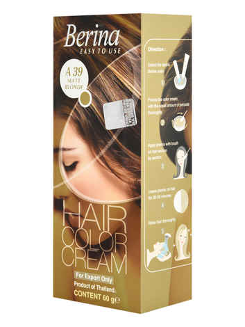 Buy BerinaA39 Matt Blonde Hair Color Cream 60gm - Purplle