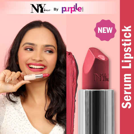 Buy NY Bae Runway Serum Lipstick - Pink Pool 04 (4.2 gm) | Pink | Highly Pi gmented | Vitamin E & Fruit Oils | Lightweight | Non-Drying - Purplle