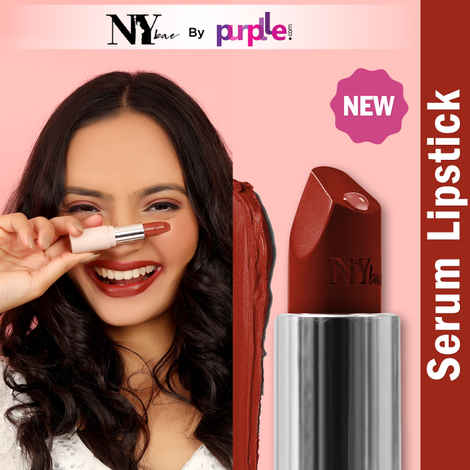 Buy NY Bae Runway Serum Lipstick - Brown Bay 17 (4.2 gm) | Brown | Highly Pi gmented | Vitamin E & Fruit Oils | Lightweight | Non-Drying - Purplle