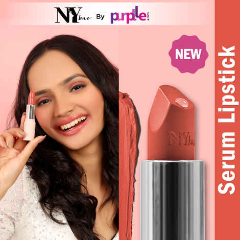 NY Bae Runway Serum Lipstick - Sandstone Drops 20 (4.2 gm) | Nude | Highly Pi gmented | Vitamin E & Fruit Oils | Lightweight | Non-Drying