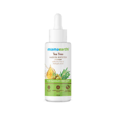 Buy Mamaearth Tea Tree Hair Oil Booster with Tea Tree & Salicylic Acid for Dandruff-free Hair - 30 ml - Purplle