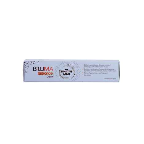 Buy Biluma Advance Sensitive areas brightening cream for even skin tone and glow | Soothes sensitive skin - 25 gm - Purplle