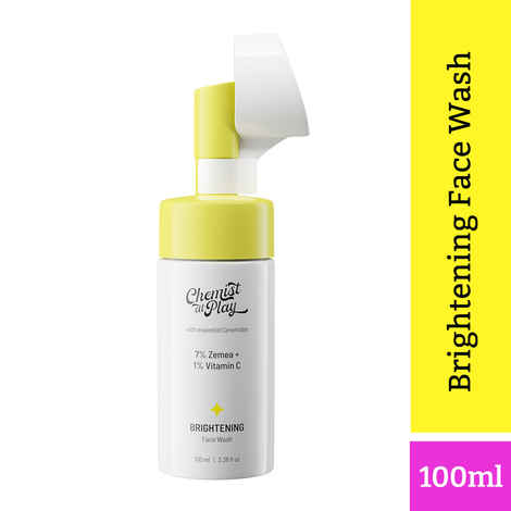 Buy Chemist at Play Brightening Face Wash with Ceramides | 7% Zemea + 1% Vitamin C | For lacklustre & dull skin. Deeply cleanses and brightens the skin | 100 ml - Purplle