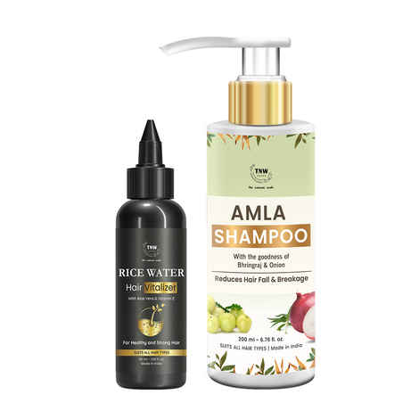 Buy Combo of 2- Amla Shampoo 200ml + Hair Vitalizer 50ml - Purplle