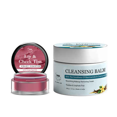 Buy Combo of 2- Cleansing Balm 100gm + Crazy Coster Lip Tint 8gm - Purplle