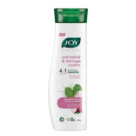 Buy Joy Natural Actives Anti Hairfall & Damage Control 4-in-1 Multi Action Conditioning Shampoo (340 ml) - Purplle