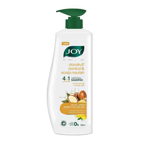 Buy Joy Natural Actives Dandruff Control and Scalp Nourish 4 in 1 Multi Action Conditioning Shampoo (650 ml) - Purplle