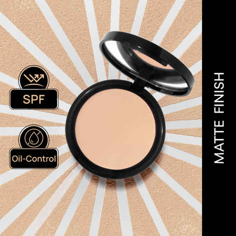 Purplle Compact Powder with SPF For Wheatish Skin Be Your Own BFF|Long Lasting| Oil Contro| SPF Protection| Lightweight- Beige Self Care 3 (9 gm)