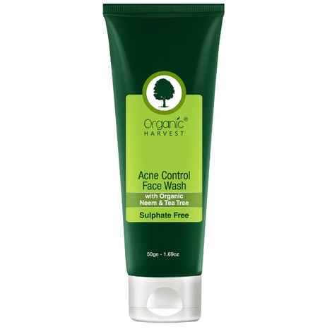 Buy Organic Harvest Face Wash - Acne Control (Sulphate Free) (50 ml) - Purplle