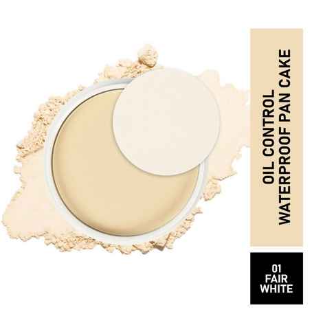Buy Matt look Oil control Waterproof Pan Cake, Face Makeup, Fair White (15 gm) - Purplle