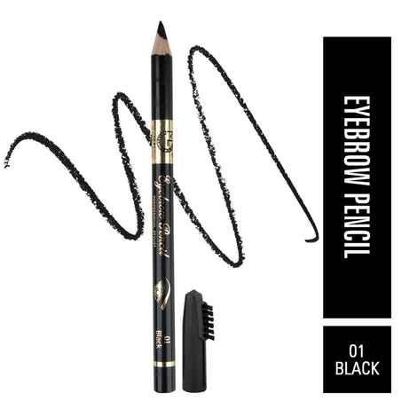Buy Matt look Eyebrow Pencil Long Lasting Formula Professional Stylist, Black (1.2 gm) - Purplle