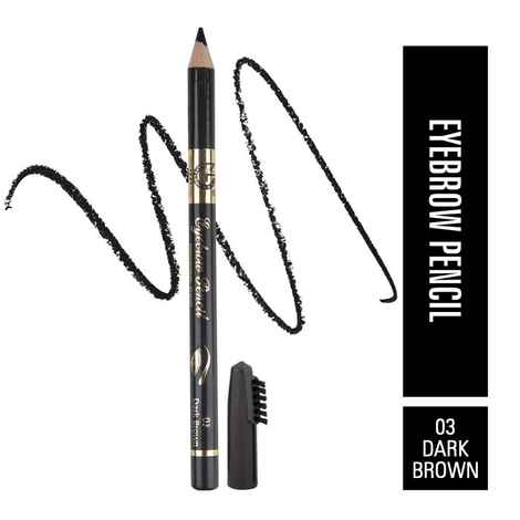 Buy Matt look Eyebrow Pencil Long Lasting Formula Professional Stylist, Dark Brown (1.2 gm) - Purplle