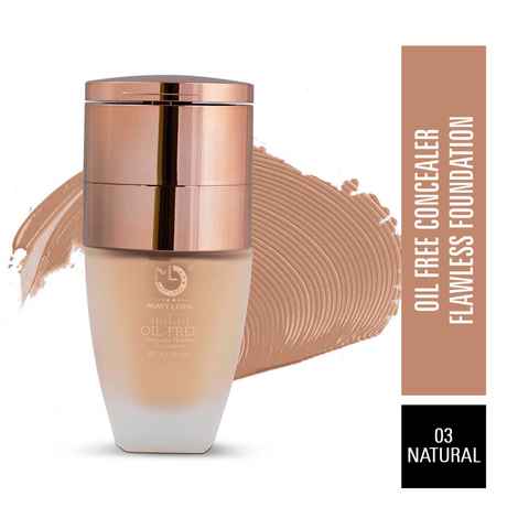 Buy Matt look Oil Free Concealer Flowless & Foundation, Ivory (35ml + 8gm) - Purplle