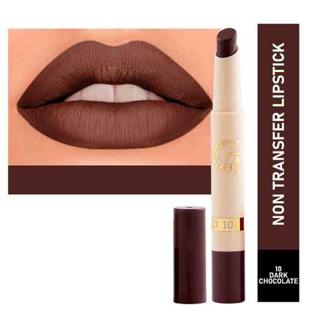 Buy Mattlook Velvet Smooth Non-Transfer, Long Lasting & Water Proof Lipstick, Dark Chocolate (2 gm) - Purplle