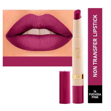 Mattlook Velvet Smooth Non-Transfer, Long Lasting & Water Proof Lipstick, Fuchsia Pink (2 gm)