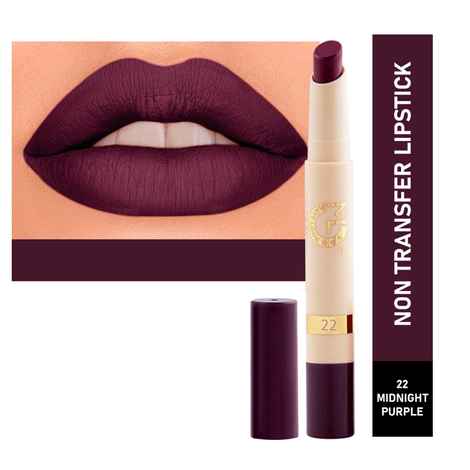 Buy Mattlook Velvet Smooth Non-Transfer, Long Lasting & Water Proof Lipstick, Midnight Purple (2 gm) - Purplle