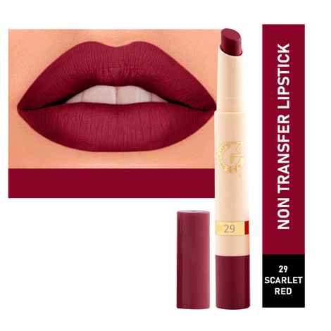 Buy Mattlook Velvet Smooth Non-Transfer, Long Lasting & Water Proof Lipstick, Scarlet Red (2 gm) - Purplle