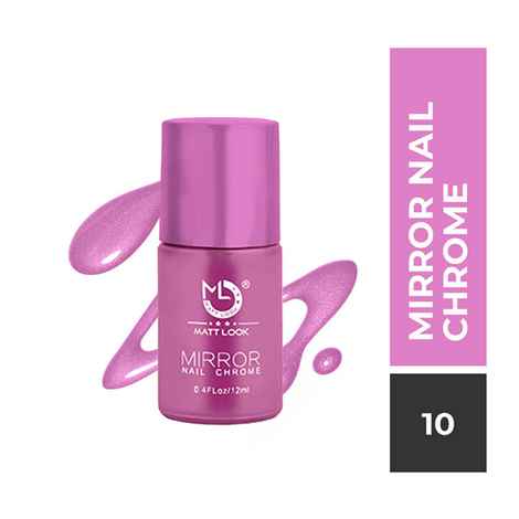 Buy Matt look Shine Like Mirror Nail Chrome, B - Magenta (12ml) - Purplle
