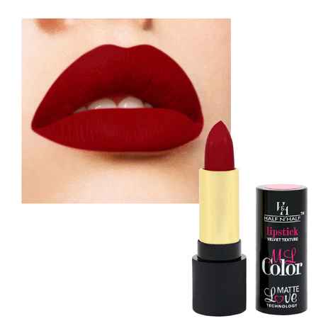 Buy Half N Half Velvet Matte Texture Lipstick My Colour, Antique-Maroon (3.8 gm) - Purplle