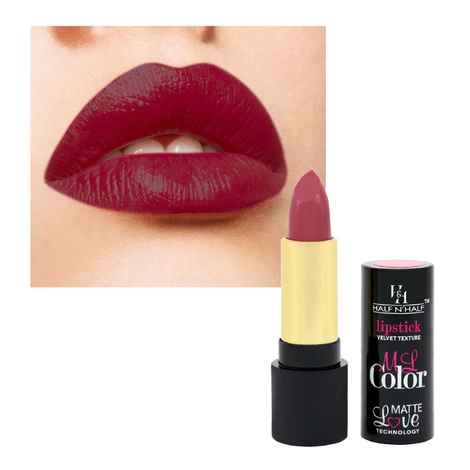 Buy Half N Half Velvet Matte Texture Lipstick My Colour, Greedy-Lady (3.8 gm) - Purplle