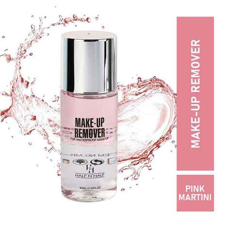 Buy Half N Half Make-up Remover for Waterproof Make-up, Pink Martini (95ml) - Purplle