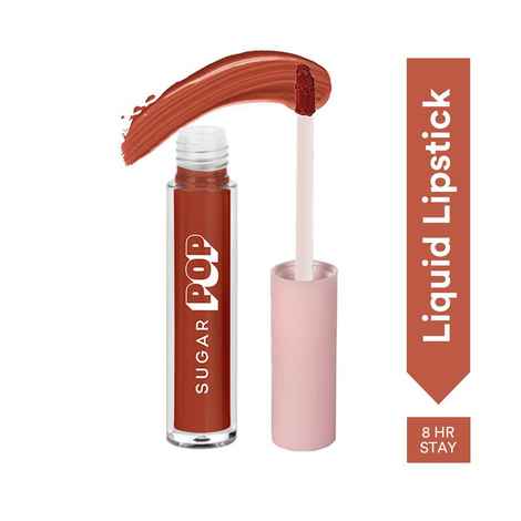Buy SUGAR POP Liquid Lipstick - 05 Peach (Peachy Orange) – 2.5 ml – Velvet Matte Texture, Non-drying Formula, Transfer Proof, Long Lasting, Rich Hydrating Pigment l All Day Wear Lipstick for Women - Purplle