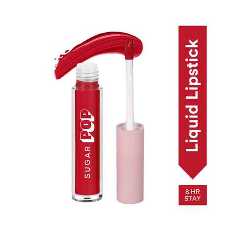 Buy SUGAR POP Liquid Lipstick - 02 Cherry (Red) – 2.5 ml – Velvet Matte Texture, Non-drying Formula, Transfer Proof, Long Lasting, Rich Hydrating Pigment l All Day Wear Lipstick for Women - Purplle