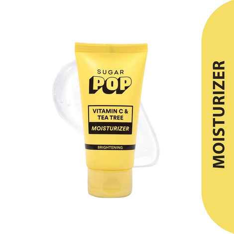 Buy SUGAR POP Vitamin C & Tea Tree Moisturizer-Infused with Rosehip Oil, Tea Tree Oil, Cucumber Extracts and Glow-Boosting Vitamin C for Skin Brightening,Controls Excess Oil,50 gm - Purplle