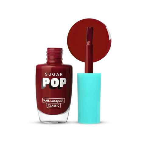 Buy SUGAR POP Nail Lacquer 18 Red Rum (Bright Red) | Dries In 45 Seconds | Chip-Resistant | Glossy Finish | High Shine | Nail Polish For Women, 10 ml - Purplle