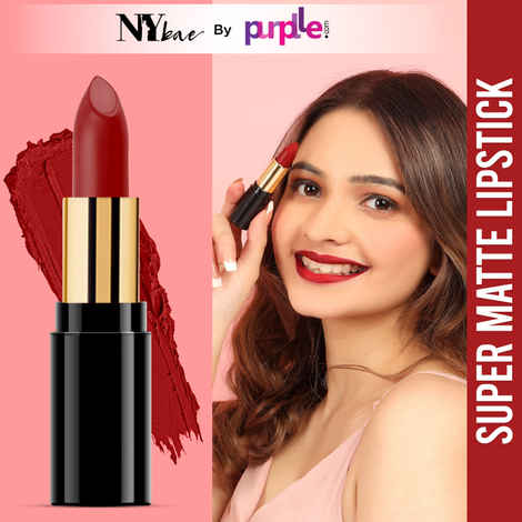 Buy NY Bae Super Matte Lipstick Maroon - Feral Fabiana 24 - Purplle