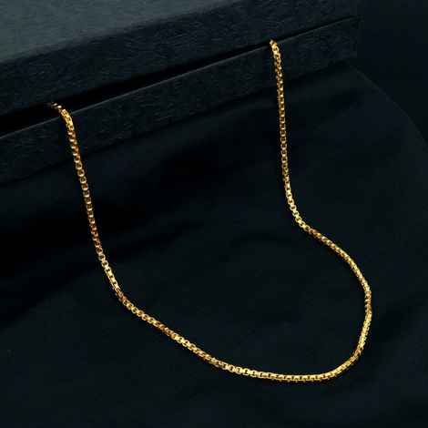 Buy Fashion Frill Ravishing Golden Chain Stylish Neck Chain Brass Gold Chain For Men Boys Women 28 Inches For Women and Girls - Purplle