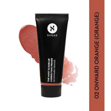 Buy SUGAR Cosmetics The Most Eligiblur Correcting Primer - 02 Onward Orange (Orange) | Tackle Open Pores, Dark Circles, Wrinkles, Pigmentation & Acne Marks | 30 gm - Purplle