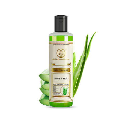 Buy Khadi Natural Aloevera Hair Cleanser (Shampoo) | Repairs Dead Skin Cells - 210 ml - Purplle