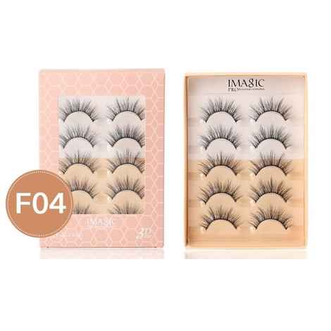 Buy IMAGIC PROfessional Premium 3D Eyelashes 5 Pair (F04) - Purplle