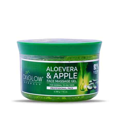Buy OxyGlow Herbals Aloevera & Apple Face Massage Gel,200 gm,Soothes& Cleans - Purplle