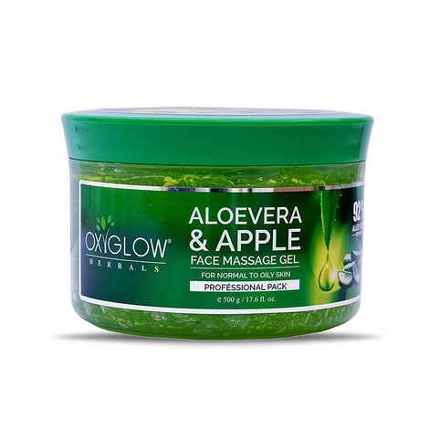 Buy OxyGlow Herbals Aloevera & Apple Face Massage Gel,500 gm,Soothes& Cleans - Purplle