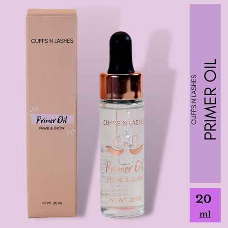 Buy Cuffs n Lashes Primer Oil, Prime & Glow, Face Primer Oil, 20 ml - Purplle