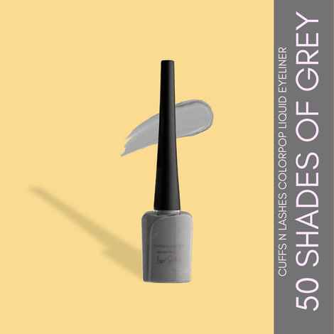 Buy Cuffs N Lashes Color Pop Eyeliner, Grey, 50 Shades of Grey - 6 ml - Purplle