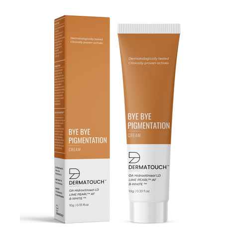 Buy DERMATOUCH Bye Bye Pigmentation removal Cream || Anti Pigmentation Cream for Women/Men with Lime Pearl & B-White - 10G - Purplle