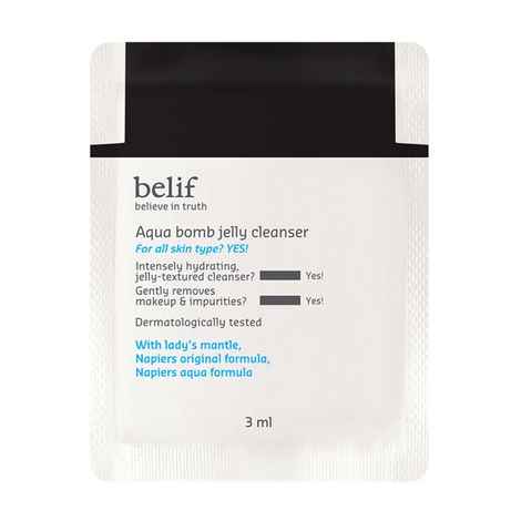 Buy belif aqua bomb Jelly Cleanser 3 ml - Purplle