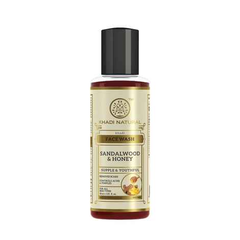 Buy Khadi Natural Sandalwood & Honey Face Wash 30 ml - Purplle