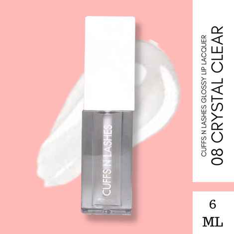 Buy Cuffs N Lashes Lip Gloss, Crystal Clear, 08 - 6 ml - Purplle
