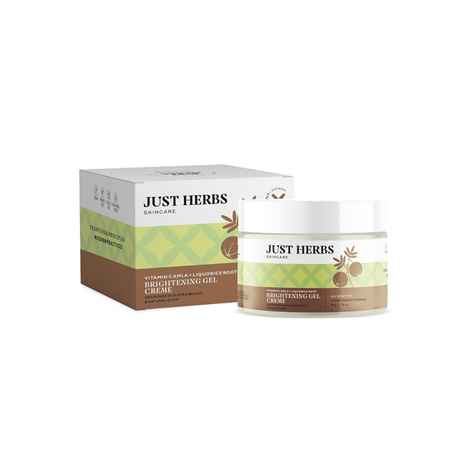 Buy Just Herbs vitamin C Amla + Liquorice Root brightening gel creme 50 ml - Purplle